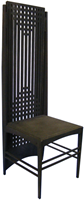 Click to Enlarge - Medite chair with black spray paint finish (Medite)