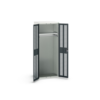 Click to Enlarge - Bott PPE / Janitorial Cupboard with Ventilated Doors - Anthracite Grey