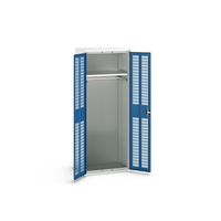 Click to Enlarge - Bott PPE / Janitorial Cupboard with Ventilated Doors - Blue
