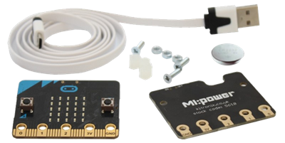 BBC micro:bit with MI:power Board and Cable