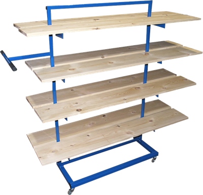 Mobile Ware Stillage Trolley (shown with 8 wareboards sold seperately)