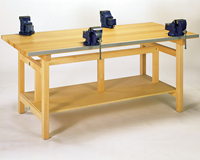 Click to Enlarge - Metalwork Bench (Shown with optional shelf sold separately)