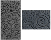 Click to Enlarge - Texture Tile - Swirly Hearts Embossed