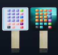 Click to Enlarge - Keypads - UV printing is an excellent choice for producing a wide variety of keypads and membrane switches, offering much greater flexibility than analogue printing methods.