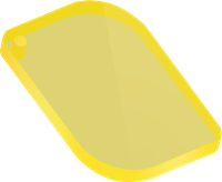 Click to Enlarge - Fluorescent Transparent Acrylic Yellow