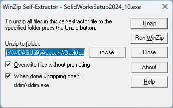 Installing SOLIDWORKS Network Edition using an Administrative Image