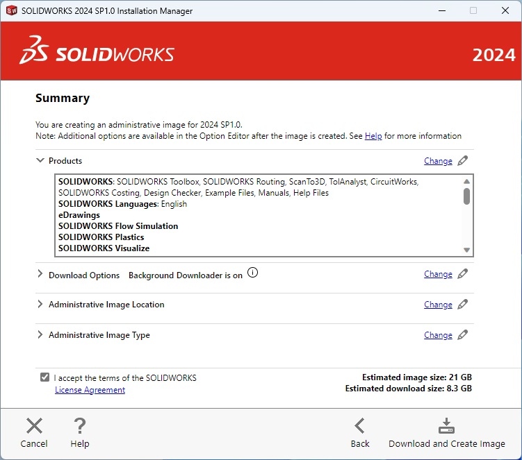 Installing SOLIDWORKS Network Edition using an Administrative Image