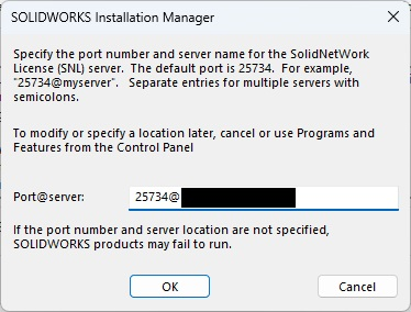 Installing SOLIDWORKS Network Edition using an Administrative Image