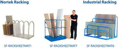 Sheet Material Storage Rack