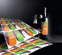 Click to Enlarge - Roland CAMM 1 GR2-Series Application: Print-cut wine labels